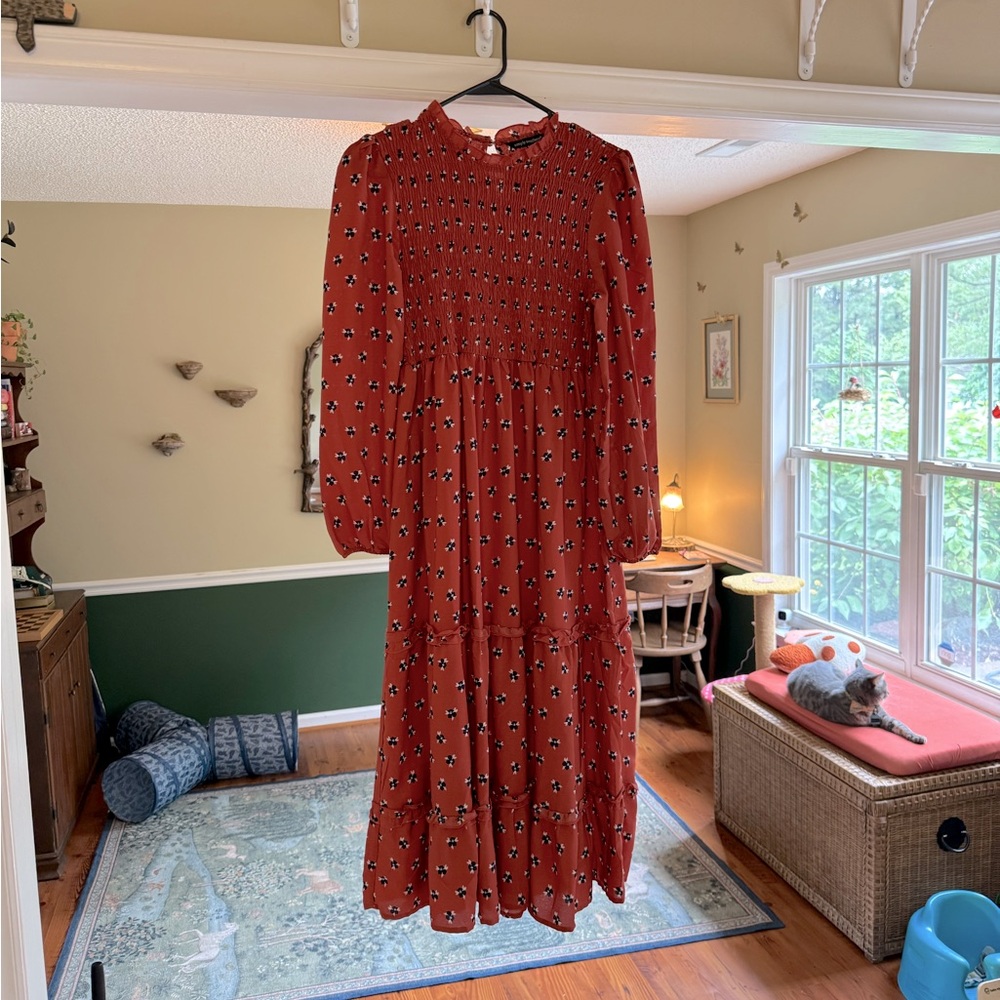 Simply Southern Floral Rust Dress